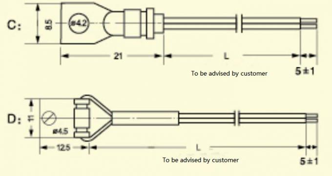 CQCは防水CWFの精密HVACおよび冷凍のための注文NTC温度検出器10KOHM 3950を証明した